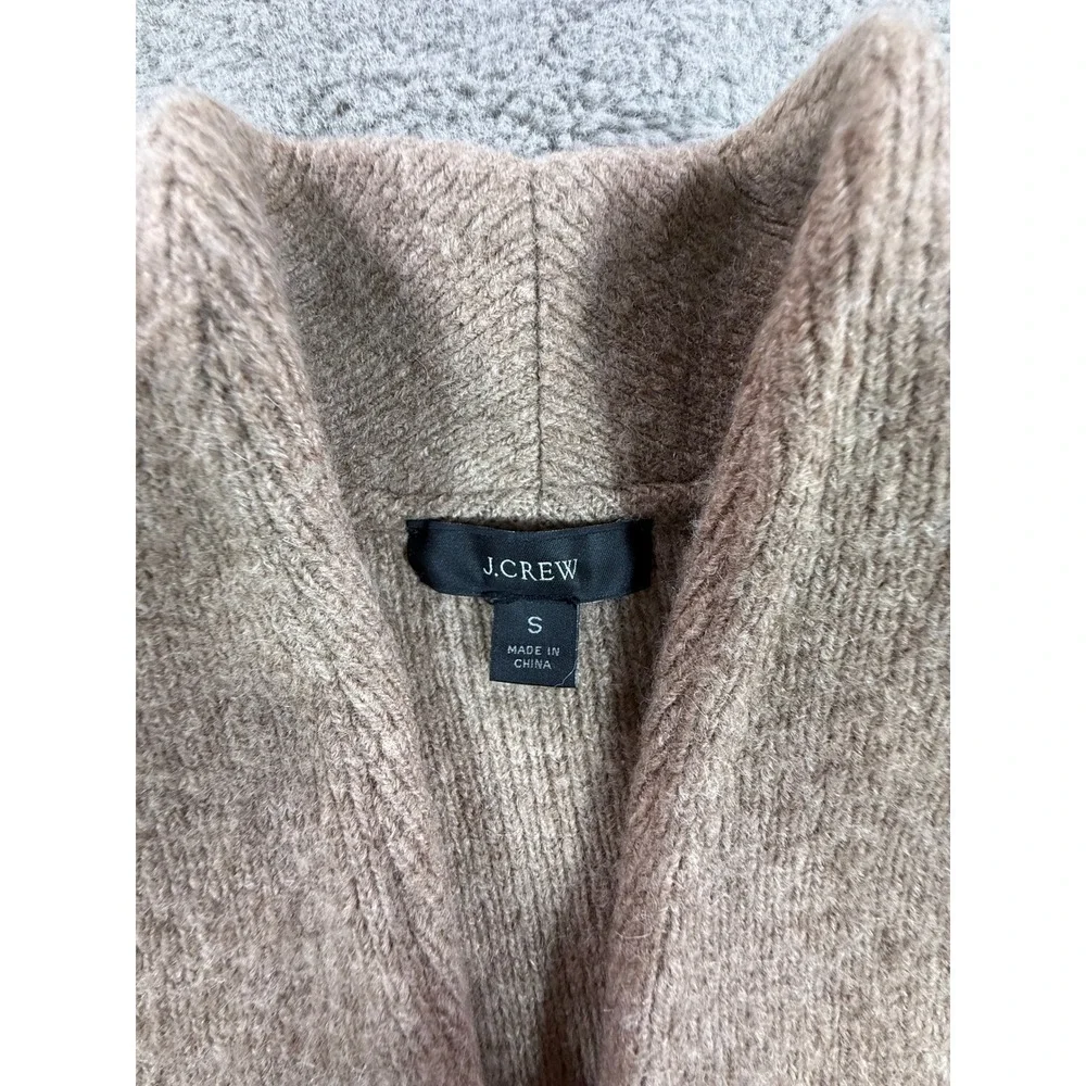J. Crew Knit Cardigan Cocoon Sweater Blazer Tan Women S MerinoWool Winter Jacket